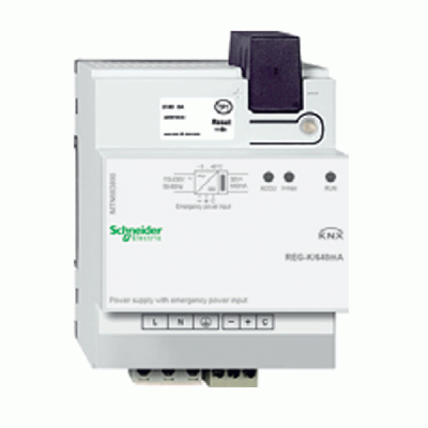KNX power supply REG-K/160 mA with emergency power input